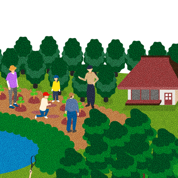 富良野自然塾のイラスト