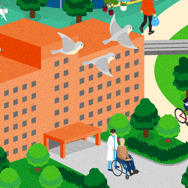 市民協働・地域活性化のイラスト